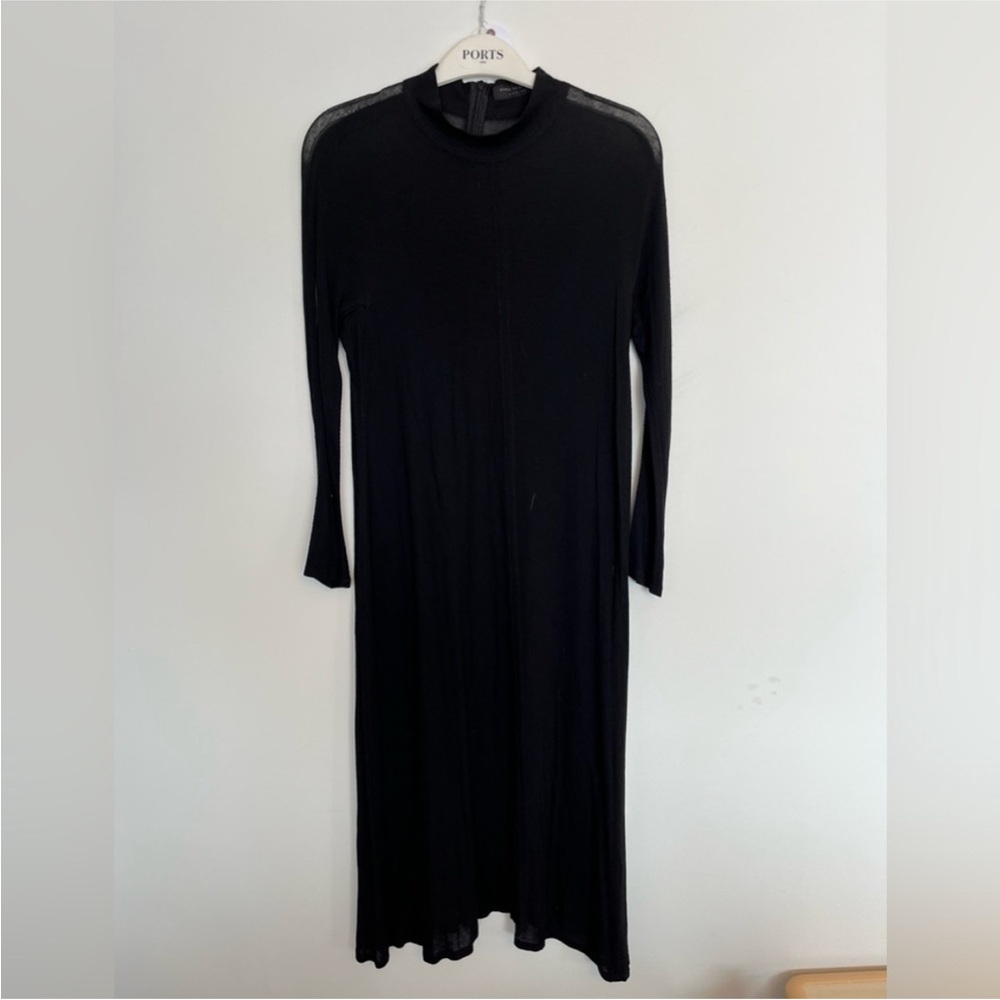 Marie Saint Pierre Black Long Sleeve Dress Size 4
